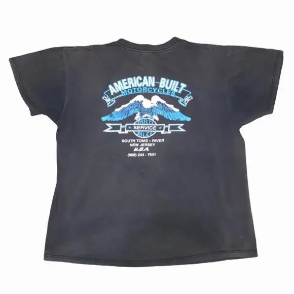 VTG 3D Emblem American Biker HD Home is Where My Scooter is